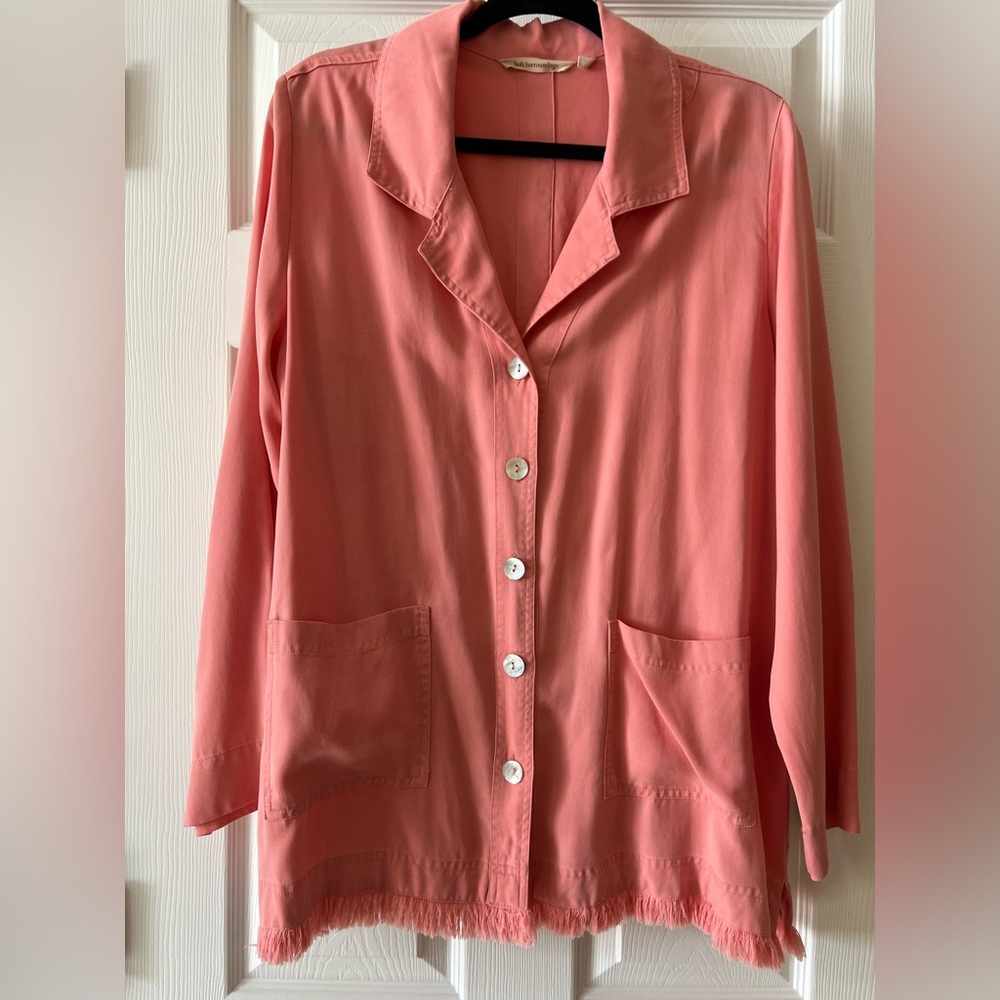 NEW - Soft Surroundings Fringe Shirt / Jacket - Size XL